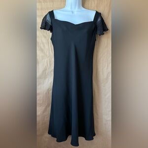 Jones New York LBD.Silk flutter sleeve.Perfect little black dress size 10